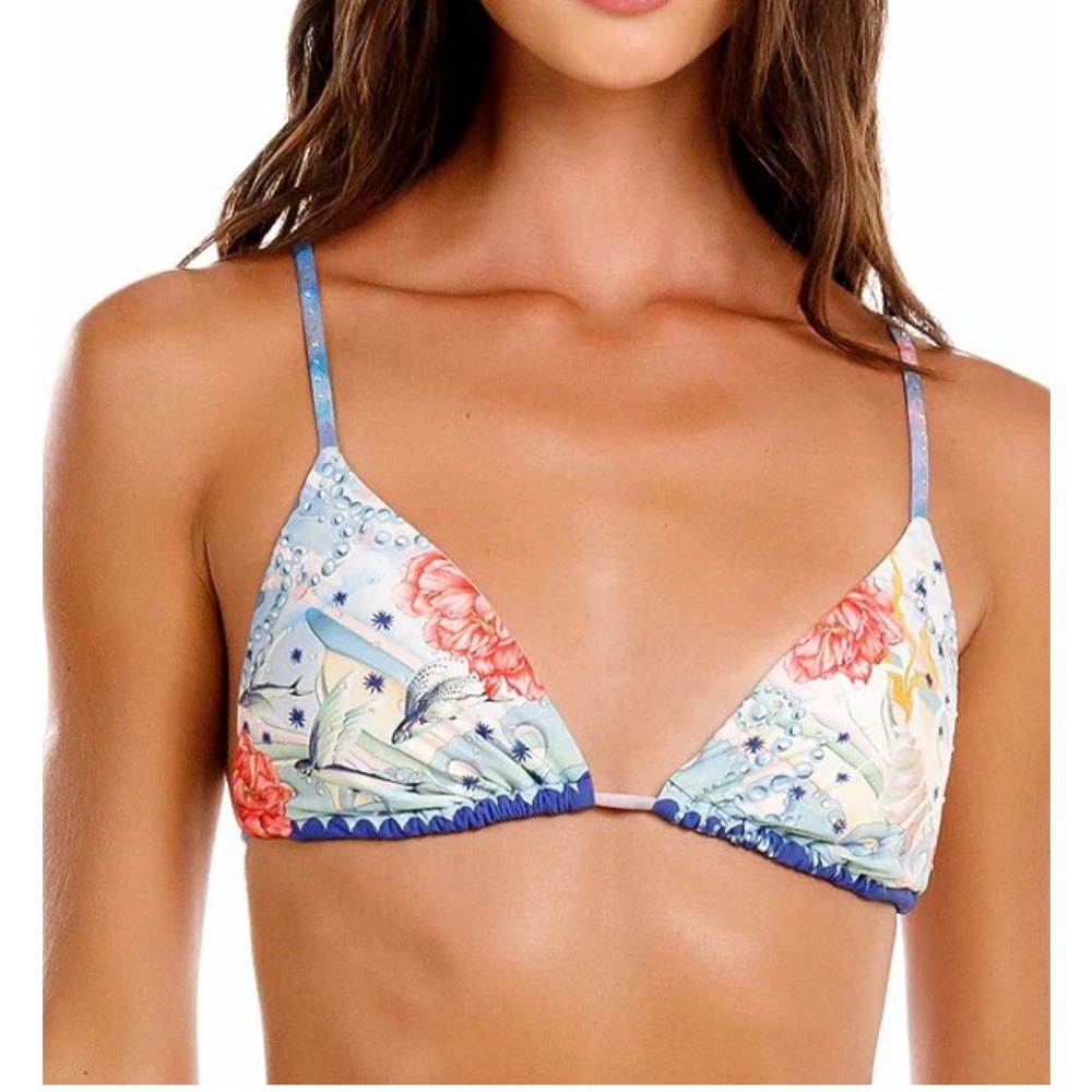 Agua Bendita Lolita nácar bikini top